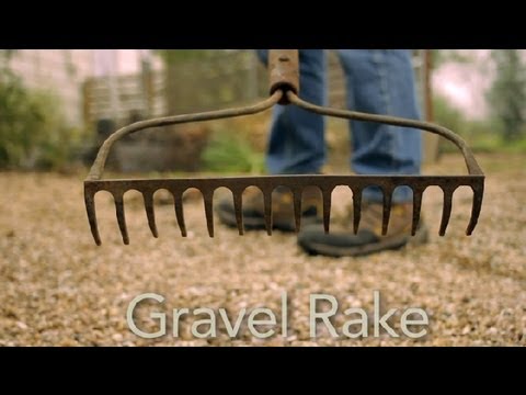 How to Use a Gravel Rake : Garden Tool Guides