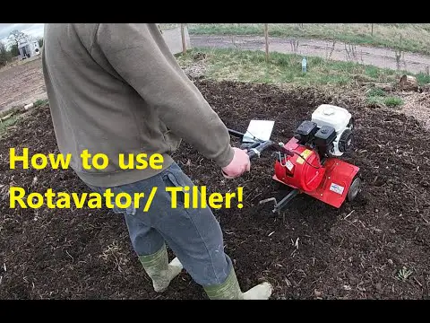 How to use a Rotavator or tiller! from starting it ... to operating it!