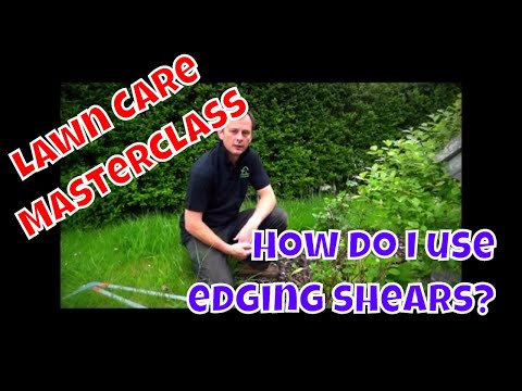 How do i use Edging Shears - Lawn Care Masterclass