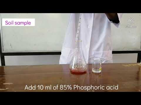 Determination of Organic Matter Percentage of Soil by Walkey Black Method