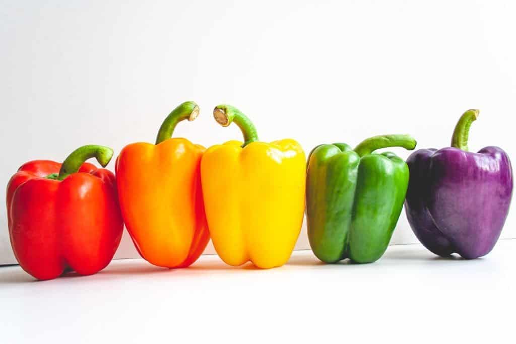 multi color bell peppers