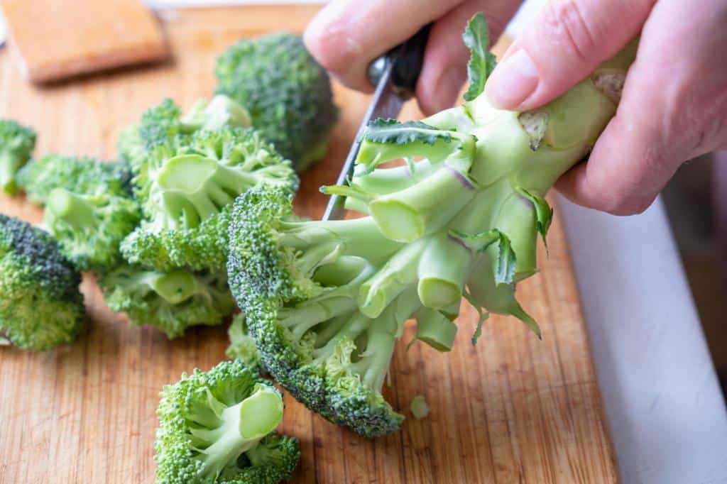 broccoli stalks