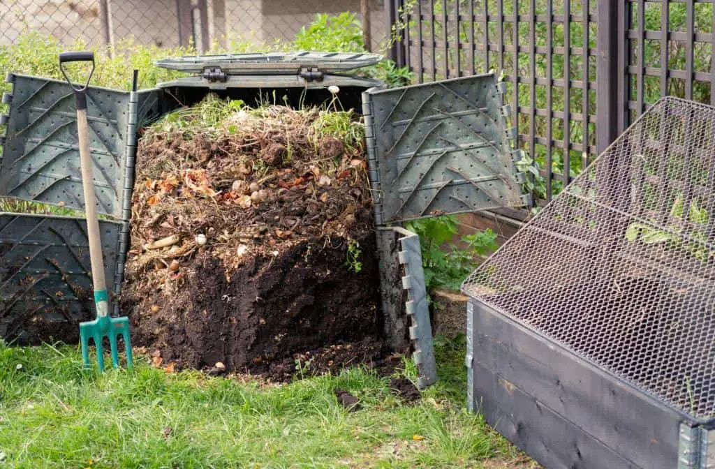 fresh made compost organic matter