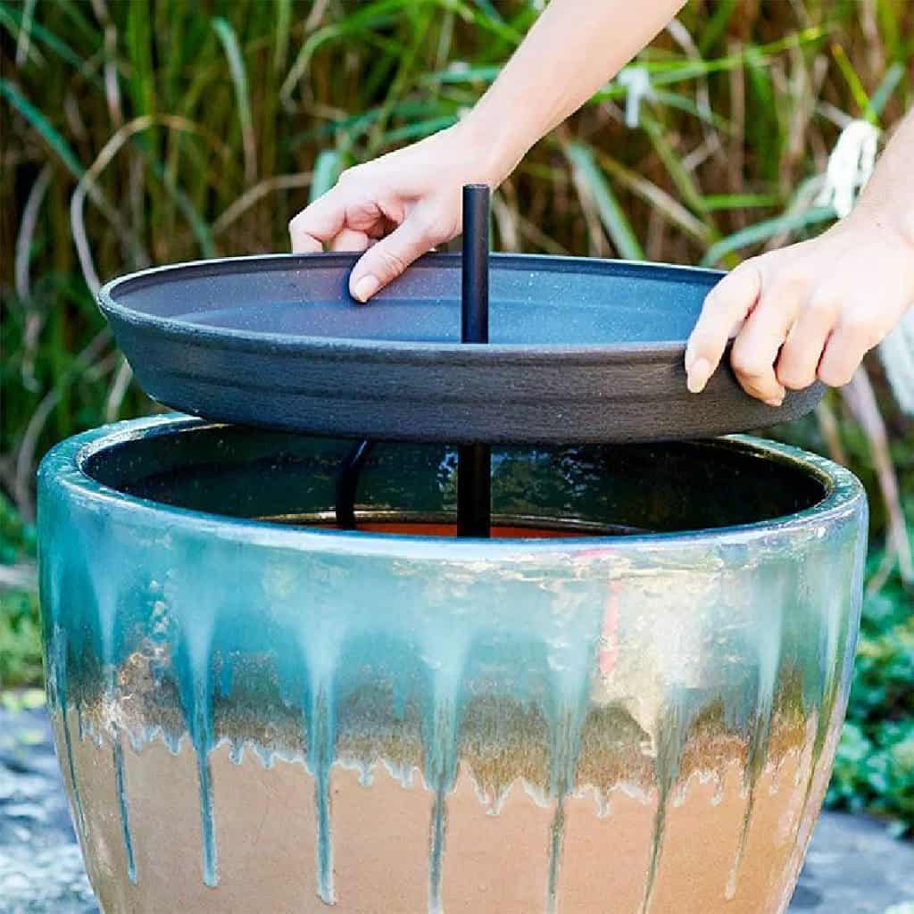 how to make two tier potted fountain