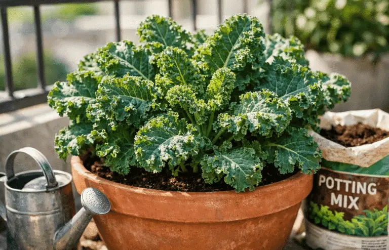 Beginner Grow Kale in Pots